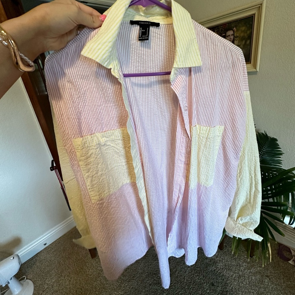 Pinstripe button up